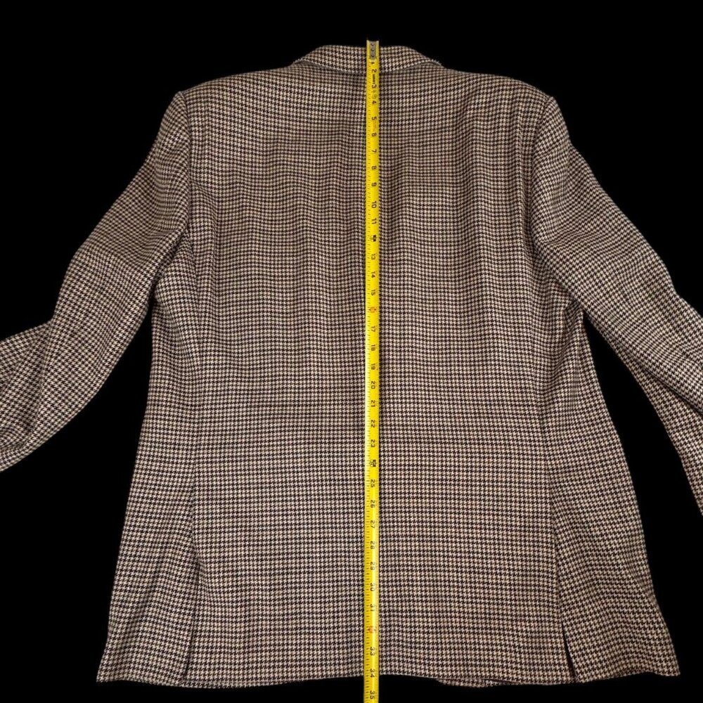 Ermenegildo Zegna Silk Cashmere Houndstooth Blazer 50L Made in Italy - Picture 4 of 11